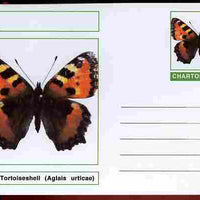 Chartonia (Fantasy) Butterflies - Small Tortoiseshell (Aglais urticae) postal stationery card unused and fine