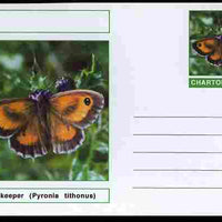 Chartonia (Fantasy) Butterflies - Gatekeeper (Pyronia tithonus) postal stationery card unused and fine