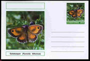 Chartonia (Fantasy) Butterflies - Gatekeeper (Pyronia tithonus) postal stationery card unused and fine