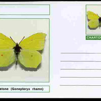 Chartonia (Fantasy) Butterflies - Brimstone (Gonepteryx rhamn) postal stationery card unused and fine