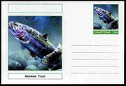 Chartonia (Fantasy) Fish - Rainbow Trout postal stationery card unused and fine