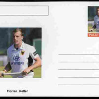 Palatine (Fantasy) Personalities - Florian Keller (field hockey) postal stationery card unused and fine