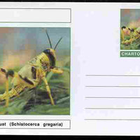 Chartonia (Fantasy) Insects - Locust (Schistocerca gregaria) postal stationery card unused and fine