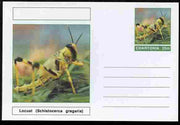 Chartonia (Fantasy) Insects - Locust (Schistocerca gregaria) postal stationery card unused and fine