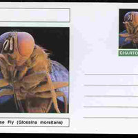 Chartonia (Fantasy) Insects - Tsetse Fly (Glossina morsitans) postal stationery card unused and fine