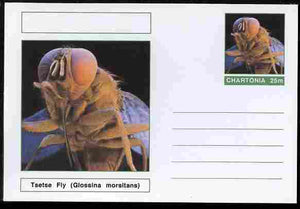 Chartonia (Fantasy) Insects - Tsetse Fly (Glossina morsitans) postal stationery card unused and fine