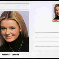 Palatine (Fantasy) Personalities - Katherine Jenkins (opera) postal stationery card unused and fine