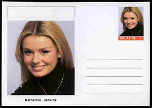 Palatine (Fantasy) Personalities - Katherine Jenkins (opera) postal stationery card unused and fine