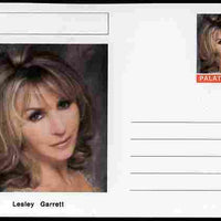 Palatine (Fantasy) Personalities - Lesley Garrett (opera) postal stationery card unused and fine