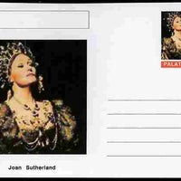 Palatine (Fantasy) Personalities - Joan Sutherland (opera) postal stationery card unused and fine