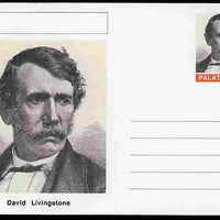 Palatine (Fantasy) Personalities - David Livingstone (explorer) postal stationery card unused and fine