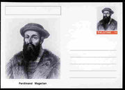 Palatine (Fantasy) Personalities - Ferdinand Magellan (explorer) postal stationery card unused and fine