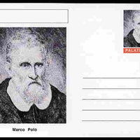 Palatine (Fantasy) Personalities - Marco Polo (explorer) postal stationery card unused and fine