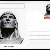 Palatine (Fantasy) Personalities - Leif Ericson (explorer) postal stationery card unused and fine