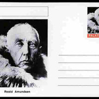 Palatine (Fantasy) Personalities - Roald Amundsen (explorer) postal stationery card unused and fine