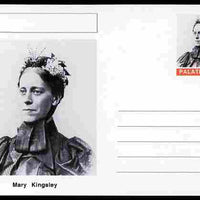 Palatine (Fantasy) Personalities - Mary Kingsley (explorer) postal stationery card unused and fine