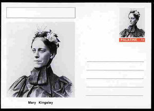 Palatine (Fantasy) Personalities - Mary Kingsley (explorer) postal stationery card unused and fine