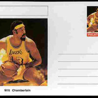 Palatine (Fantasy) Personalities - Wilt Chamberlain (basketball) postal stationery card unused and fine