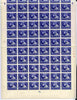 South West Africa 1949 KG6 Royal Silver Wedding 3d complete folded sheet of 120 (60 se-tenant pairs) unmounted mint SG 137 note the sheet includes varieties R15/3 bridge between portraits, R20/2 dot on forehead and R20/3 flaw over King's Head