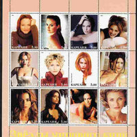 Karjala Republic 2001 Hollywood Actresses perf sheetlet containing 12 values unmounted mint