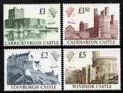 Great Britain 1988 Castle High Value set of 4 unmounted mint, SG 1410-13