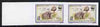 Uruguay 1993 WWF The Great Rhea 20c (Adults sitting & standing) unmounted mint Imperf pair (only one sheet of 50 known) as SG 2140