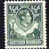 Northern Rhodesia 1938-52 KG6 1/2d green unmounted mint, SG 25