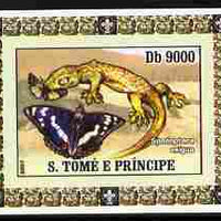 St Thomas & Prince Islands 2007 Animals & Butterflies #3 imperf individual deluxe sheet unmounted mint. Note this item is privately produced and is offered purely on its thematic appeal