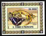 St Thomas & Prince Islands 2007 Animals & Butterflies #3 imperf individual deluxe sheet unmounted mint. Note this item is privately produced and is offered purely on its thematic appeal