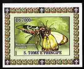 St Thomas & Prince Islands 2007 Animals & Butterflies #4 imperf individual deluxe sheet unmounted mint. Note this item is privately produced and is offered purely on its thematic appeal