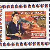 Guinea - Bissau 2007 Ayrton Senna #2 imperf individual deluxe sheet unmounted mint. Note this item is privately produced and is offered purely on its thematic appeal