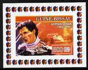 Guinea - Bissau 2007 Ayrton Senna #4 imperf individual deluxe sheet unmounted mint. Note this item is privately produced and is offered purely on its thematic appeal