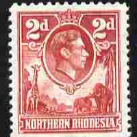 Northern Rhodesia 1938-52 KG6 2d carmine unmounted mint, SG 32