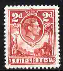 Northern Rhodesia 1938-52 KG6 2d carmine unmounted mint, SG 32