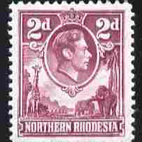 Northern Rhodesia 1938-52 KG6 2d purple unmounted mint, SG 33