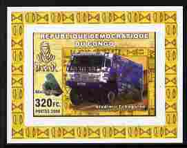 Congo 2006 Transport - Paris-Dakar Rally #4 - Trucks & Minerals imperf individual deluxe sheet unmounted mint. Note this item is privately produced and is offered purely on its thematic appeal