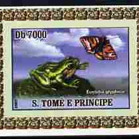 St Thomas & Prince Islands 2007 Animals & Butterflies #7 imperf individual deluxe sheet unmounted mint. Note this item is privately produced and is offered purely on its thematic appeal