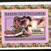 Guinea - Conakry 2006 Centenary of Scouting with Orchid imperf individual deluxe sheet unmounted mint. Note this item is privately produced and is offered purely on its thematic appeal