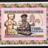 Guinea - Conakry 2006 Centenary of Scouting with Artefact imperf individual deluxe sheet unmounted mint. Note this item is privately produced and is offered purely on its thematic appeal