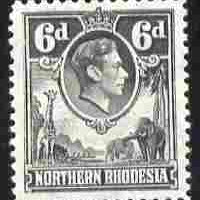 Northern Rhodesia 1938-52 KG6 6d grey unmounted mint, SG 38