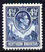 Northern Rhodesia 1938-52 KG6 4.5d blue unmounted mint, SG 37