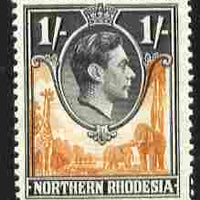 Northern Rhodesia 1938-52 KG6 1s yellow-brown & black unmounted mint, SG 40