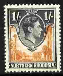 Northern Rhodesia 1938-52 KG6 1s yellow-brown & black unmounted mint, SG 40