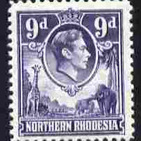 Northern Rhodesia 1938-52 KG6 9d violet unmounted mint, SG 39