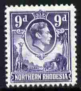 Northern Rhodesia 1938-52 KG6 9d violet unmounted mint, SG 39