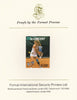 St Vincent 1987 International Tennis Players $1 Chris Evert imperf mounted on Format International Proof Card, as SG 1060