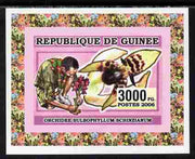 Guinea - Conakry 2006 Centenary of Scouting with Bee imperf individual deluxe sheet unmounted mint. Note this item is privately produced and is offered purely on its thematic appeal