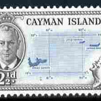 Cayman Islands 1950 KG6 Map 2.5d unmounted mint, SG 140