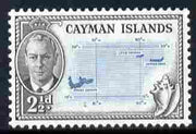 Cayman Islands 1950 KG6 Map 2.5d unmounted mint, SG 140