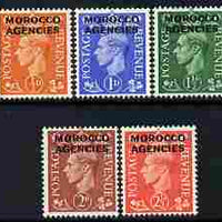 Morocco Agencies - British Currency 1951 KG6 set to 2.5d (5 values) unmounted mint SG 94-98